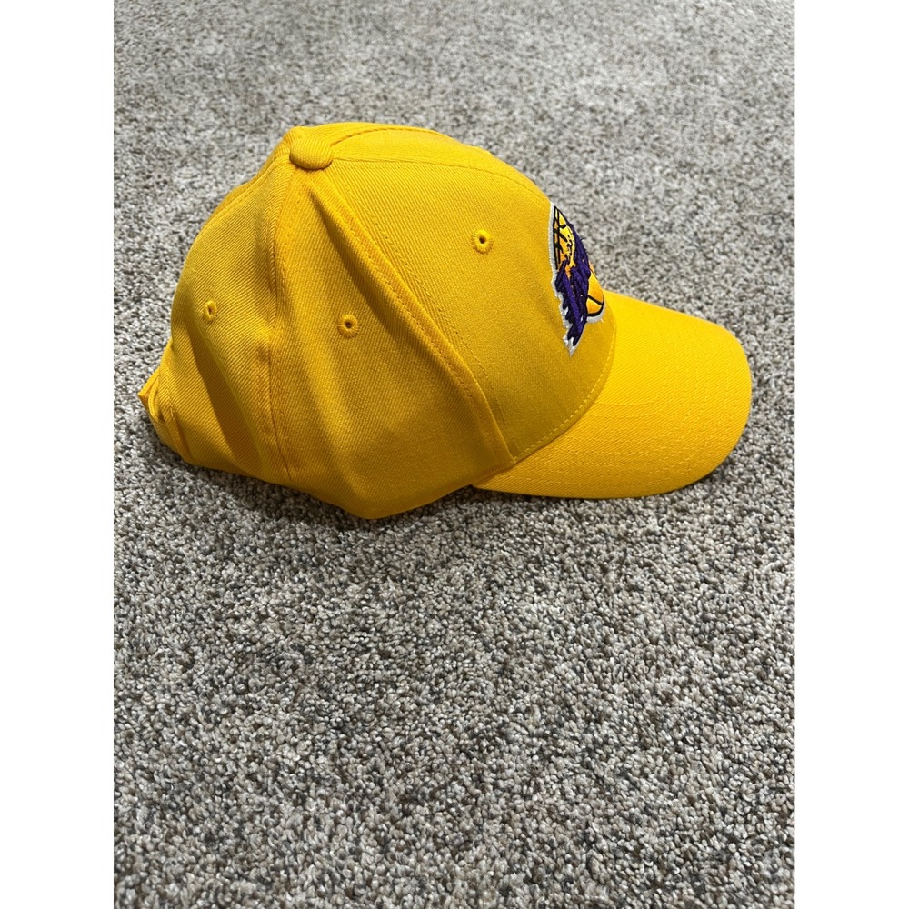 Adidas NBA Los Angeles Lakers Wool Hat Yellow‎ Adjustable Baseball Cap - Picture 4 of 7